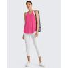 imageG4Free Athletic Tank Tops for Women Lightweight Muscle Workout Gym Tops Fast Dry YBack Loose Fit Running ShirtsHot Pink
