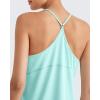 imageG4Free Athletic Tank Tops for Women Lightweight Muscle Workout Gym Tops Fast Dry YBack Loose Fit Running ShirtsLight Blue