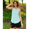 imageG4Free Athletic Tank Tops for Women Lightweight Muscle Workout Gym Tops Fast Dry YBack Loose Fit Running ShirtsLight Blue