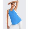 imageG4Free Athletic Tank Tops for Women Lightweight Muscle Workout Gym Tops Fast Dry YBack Loose Fit Running ShirtsOcean Blue