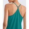 imageG4Free Athletic Tank Tops for Women Lightweight Muscle Workout Gym Tops Fast Dry YBack Loose Fit Running ShirtsTeal