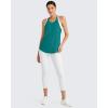 imageG4Free Athletic Tank Tops for Women Lightweight Muscle Workout Gym Tops Fast Dry YBack Loose Fit Running ShirtsTeal