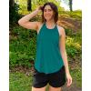 imageG4Free Athletic Tank Tops for Women Lightweight Muscle Workout Gym Tops Fast Dry YBack Loose Fit Running ShirtsTeal