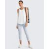 imageG4Free Athletic Tank Tops for Women Lightweight Muscle Workout Gym Tops Fast Dry YBack Loose Fit Running ShirtsWhite