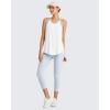 imageG4Free Athletic Tank Tops for Women Lightweight Muscle Workout Gym Tops Fast Dry YBack Loose Fit Running ShirtsWhite