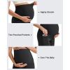 imageG4Free BareFeel Maternity Athletic Shorts with Pockets Over The Belly Workout Pants Comfy Summer Pregnancy ClothesBlack