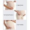 imageG4Free BareFeel Maternity Athletic Shorts with Pockets Over The Belly Workout Pants Comfy Summer Pregnancy ClothesLight Khaki