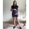 imageG4Free BareFeel Maternity Athletic Shorts with Pockets Over The Belly Workout Pants Comfy Summer Pregnancy ClothesRoyal Blue