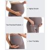 imageG4Free BareFeel Maternity Athletic Shorts with Pockets Over The Belly Workout Pants Comfy Summer Pregnancy ClothesTaupe