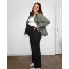 imageG4Free BareFeel Maternity Dress Yoga Pants Over The Belly Stretchy Work Slack Pregnancy Wide Leg Lounge TrousersBlack