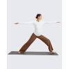 imageG4Free BareFeel Maternity Dress Yoga Pants Over The Belly Stretchy Work Slack Pregnancy Wide Leg Lounge TrousersDark Coffee