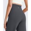 imageG4Free BareFeel Maternity Dress Yoga Pants Over The Belly Stretchy Work Slack Pregnancy Wide Leg Lounge TrousersDark Gray