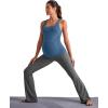 imageG4Free BareFeel Maternity Racerback Tank Tops with Built in Bra Ruched Sleeveless Square Neck Pregnancy Yoga Workout ShirtsBlue Gray
