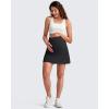 imageG4Free BareFeel Maternity Tennis Skirt with 2 Pockets Inner Shorts Over The Belly Stretchy Pregnancy Workout Skorts GolfBlack