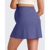 imageG4Free BareFeel Maternity Tennis Skirt with 2 Pockets Inner Shorts Over The Belly Stretchy Pregnancy Workout Skorts GolfDark Purple