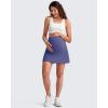 imageG4Free BareFeel Maternity Tennis Skirt with 2 Pockets Inner Shorts Over The Belly Stretchy Pregnancy Workout Skorts GolfDark Purple