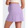 imageG4Free BareFeel Maternity Tennis Skirt with 2 Pockets Inner Shorts Over The Belly Stretchy Pregnancy Workout Skorts GolfLight Purple
