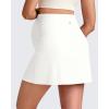 imageG4Free BareFeel Maternity Tennis Skirt with 2 Pockets Inner Shorts Over The Belly Stretchy Pregnancy Workout Skorts GolfWhite