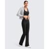imageG4Free BareFeel Yoga Pants Women High Waisted Flared Leggings with Pockets Soft Casual Flare Pants 29quot31quot33quotBlack
