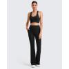 imageG4Free BareFeel Yoga Pants Women High Waisted Flared Leggings with Pockets Soft Casual Flare Pants 29quot31quot33quotBlack