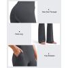 imageG4Free BareFeel Yoga Pants Women High Waisted Flared Leggings with Pockets Soft Casual Flare Pants 29quot31quot33quotDeep Grey