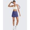 imageG4Free Barefeel 15quot Tennis Skirts for Women High Waisted A Line Casual Athletic Golf Skorts Inner Shorts with 2 PocketsDusky Purple