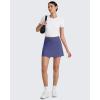 imageG4Free Barefeel 15quot Tennis Skirts for Women High Waisted A Line Casual Athletic Golf Skorts Inner Shorts with 2 PocketsDusky Purple