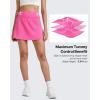 imageG4Free Barefeel 15quot Tennis Skirts for Women High Waisted A Line Casual Athletic Golf Skorts Inner Shorts with 2 PocketsRose Pink