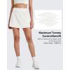 imageG4Free Barefeel 15quot Tennis Skirts for Women High Waisted A Line Casual Athletic Golf Skorts Inner Shorts with 2 PocketsWhite
