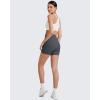 imageG4Free Barefeel Biker Shorts for Women with Pockets High Waisted Workout Athletic Gym Legging Shorts 4quot6quotDark Grey