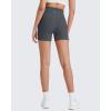 imageG4Free Barefeel Biker Shorts for Women with Pockets High Waisted Workout Athletic Gym Legging Shorts 4quot6quotDark Grey