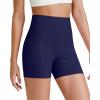 imageG4Free Barefeel Biker Shorts for Women with Pockets High Waisted Workout Athletic Gym Legging Shorts 4quot6quotDark Navy