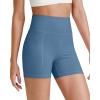 imageG4Free Barefeel Biker Shorts for Women with Pockets High Waisted Workout Athletic Gym Legging Shorts 4quot6quotHaze Blue