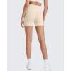 imageG4Free Barefeel Biker Shorts for Women with Pockets High Waisted Workout Athletic Gym Legging Shorts 4quot6quotLight Khaki