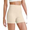 imageG4Free Barefeel Biker Shorts for Women with Pockets High Waisted Workout Athletic Gym Legging Shorts 4quot6quotLight Khaki