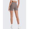 imageG4Free Barefeel Biker Shorts for Women with Pockets High Waisted Workout Athletic Gym Legging Shorts 4quot6quotTaupe