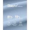 imageG4Free Barefeel Built in Bra Workout Tops for Women Removable Pads Longline Sport Bras Racerback Athletic Tank Yoga GymLight Demin