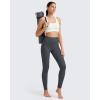 imageG4Free Barefeel Yoga Leggings for Women High Waisted Yoga Pants with Pockets Soft Workout Athletic Gym Pants 20quot 25quot27quot29quotDeep Grey