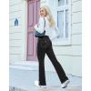 imageG4Free Bootcut Yoga Pants with 4 Pockets Flare Leggings for Women High Waisted Casual Dress PantsBlack