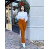 imageG4Free Bootcut Yoga Pants with 4 Pockets Flare Leggings for Women High Waisted Casual Dress PantsBrown Sugar