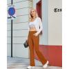 imageG4Free Bootcut Yoga Pants with 4 Pockets Flare Leggings for Women High Waisted Casual Dress PantsBrown Sugar