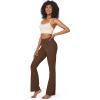imageG4Free Bootcut Yoga Pants with 4 Pockets Flare Leggings for Women High Waisted Casual Dress PantsDark Brown
