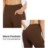imageG4Free Bootcut Yoga Pants with 4 Pockets Flare Leggings for Women High Waisted Casual Dress PantsDark Brown