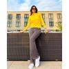 imageG4Free Bootcut Yoga Pants with 4 Pockets Flare Leggings for Women High Waisted Casual Dress PantsTaupe