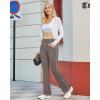 imageG4Free Bootcut Yoga Pants with 4 Pockets Flare Leggings for Women High Waisted Casual Dress PantsTaupe