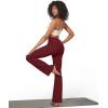 imageG4Free Bootcut Yoga Pants with 4 Pockets Flare Leggings for Women High Waisted Casual Dress PantsWine