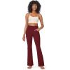 imageG4Free Bootcut Yoga Pants with 4 Pockets Flare Leggings for Women High Waisted Casual Dress PantsWine