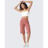 imageG4Free Capri Pants for Women 14quot Knee Length Wide Leg Yoga Capris Dressy Casual Summer Crop Pants with PocketsCameo