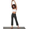 imageG4Free Dress Work Pants Women Yoga Business Casual Pants with Pockets Strechy Flare Wide Leg Ankle Pants 25quot27quot29quotBlack