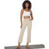imageG4Free Dress Work Pants Women Yoga Business Casual Pants with Pockets Strechy Flare Wide Leg Ankle Pants 25quot27quot29quotKhaki